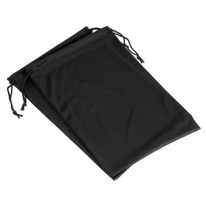 Unique Bargains Microfiber Soft Drawstring Ski Goggle Bags 7.1" x 10.6" 2 Pcs - 1 of 4