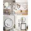 Bathroom mirror - rounded rectangular tempered glass wall mirror, suitable for vanity above sink, can be placed horizontally or vertically - 4 of 4