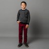 Hope & Henry Boys' Organic Corduroy Pant, Oxblood Cord, 2T - 2 of 4