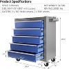 5-Drawer Rolling Tool Chest, Heavy-Duty Steel Toolbox with Wheels, Lockable Drawers & Accessories, for Garage, Workshop or Warehouse - 2 of 4