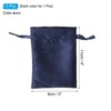 Unique Bargains Smooth Soft Wedding Christmas Satin Bags with Drawstring 3 Pcs - 2 of 4