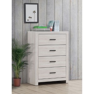 NicBex Modern Tall 4-Drawer Dresser, Classic Chest with Spacious Drawers, Pull Handles & Wide Top Surface, Bedroom Storage Cabinet - 1 of 4