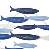 Metal Fish Indoor Outdoor Wall Decor Blue - Olivia & May: Nautical Iron Sculpture, Coastal Beach Artwork - 4 of 4