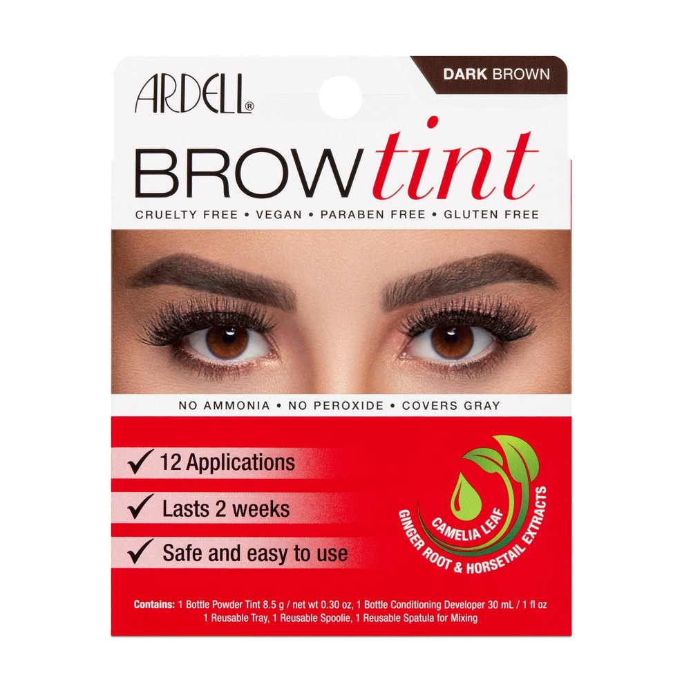 Photos - Other Cosmetics Ardell Brow Tint - Dark Brown - 12ct 
