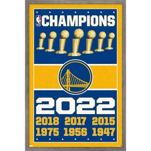 Trends International NBA Golden State Warriors - Champions 22 Framed Wall Poster Prints - 1 of 4