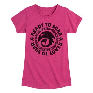 Girls' - How to Train Your Dragon - Ready To Soar Fitted Short Sleeve Graphic T-Shirt - 1 of 4