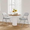 Metal Folding Chairs with Padded Cushion and Back, Indoor Outdoor Portable Stackable Seat, for Home, Office - 2 of 4
