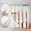 Americanflat 72x75 Hookless Shower Curtain - Abstract Pink Green Orange Shower Curtain with Sheer Panel, Snap-In Liner, and Grommets - 100% Polyester - 4 of 4