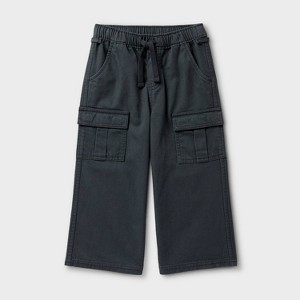 Toddler Girls' Adaptive Woven Wide Leg Pull-On Pants - Cat & Jack