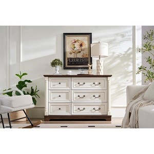 NicBex Drawers Dresser for Bedroom,Farmhouse Dresser,MDF Dressers for Kids Room,Living Room,Entry and Hallway,Walnut - 1 of 4