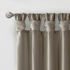 ChicFurnit Curtain Panel Twist Tab Lined Faux Silk for Stylish Living Room or Bedroom, Gray, 108"*50"*0.13" - 2 of 4