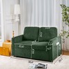SKRAN Retractable 3 Seater Sofa, Easy To Assemble, Suitable For Living Rooms, Apartments And Flexible Sofas For Small Spaces, Olive Green Corduroy - 4 of 4