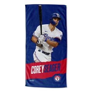 30"x60" MLB Texas Rangers 23 Corey Seager Player Printed Beach Towel - 1 of 3