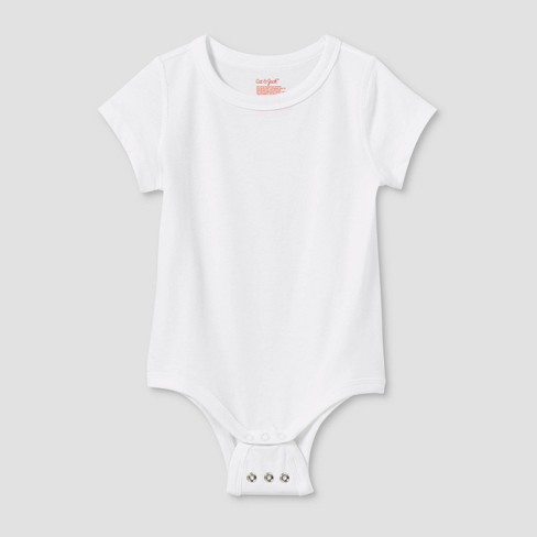 Kitten in Pocket Cat Heart' Organic Short-Sleeved Baby Bodysuit