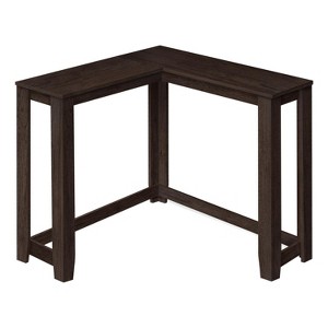 Monarch Specialties Accent Table Console Entryway Narrow Corner Living Room Bedroom Brown Laminate Contemporary Modern - 1 of 4
