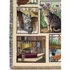 Manual Woodworks and Weavers Cozy Cat Throw Blanket for Living Room – Kitty Korner Design - 2 of 3