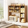Tangkula Desktop Bookshelf Countertop Storage Hutch with 7 Cubes & 3 Adjustable Shelves Desk Organizer for Computer Desk - 4 of 4
