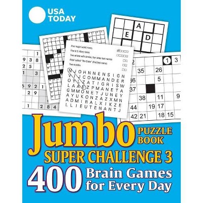 USA Today Jumbo Puzzle Book Super Challenge 3 - (USA Today Puzzles) by  Usa Today (Paperback)