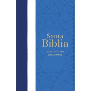 Biblia Rvr 1960 Letra Grande Tamaño Manual Tricolor Azúl Claro Crema Claro Azúl Marino Con Cierre E Índice ( Bible Rvr 1960 Large Print Handsize - 1 of 1