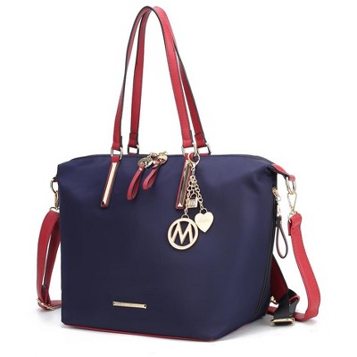 MKF Collection Layla Solid Tote Bag Convertible Backpack by Mia k