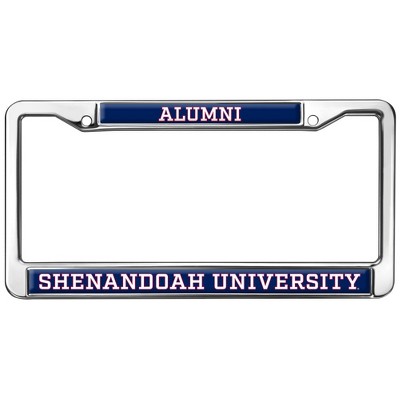 Shenandoah University Alumni Logo Full Size Standard License Plate Metal Frame