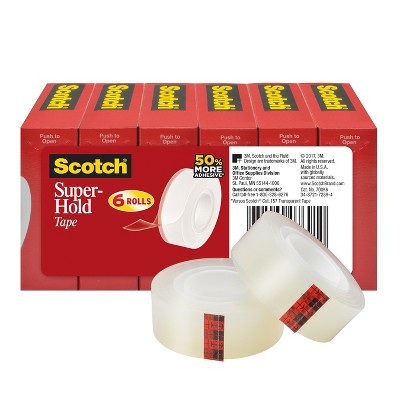 Scotch Super-Hold Tape 3/4" x 27.77 yds. 6 Rolls/Pack (700K6) 24364768