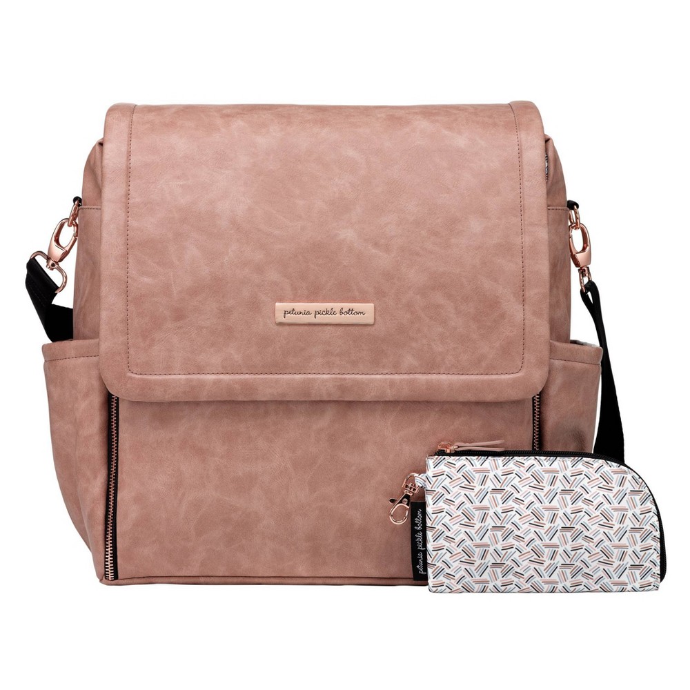 Photos - Pushchair Accessories Petunia Pickle Bottom Boxy Backpack Diaper Bag - Dusty Rose Leatherette 