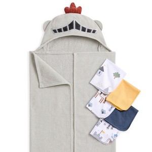 buybuy BABY by Evolur Secret Garden 6 pc Gift Set - Hooded Towel & 5pc Wash Cloths - 1 of 4