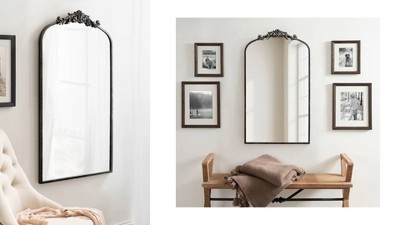 Arendahl Traditional Silver Arch Wall Mirror 40.5" x 34.5"