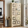 Hommoo 5-Tier Freestanding Shoe Cabinet with 4 Mirrored Doors - 4 of 4