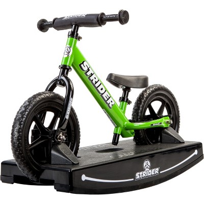 strider green balance bike