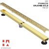Linear Shower Drain - C06 Brushed Gold - 48 Inches - 3 of 4