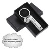 Unique Bargains Stainless Steel Personalized Durable Keychain with Gift Box 1 Set - 4 of 4