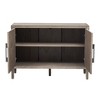 Modern Wood Buffet Sideboard with 2 Doors, Farmhouse Storge Cabinet Console Table for Living Room Dinning Room Hallway - 4 of 4