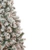 Northlight 4.5' Pre-Lit Flocked Madison Pine Artificial Christmas Tree, Clear Lights - 4 of 4