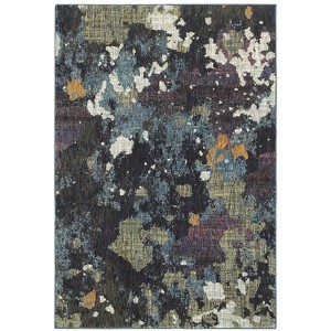 Oriental Weavers Evolution 8029A Navy/ Green Indoor Area Rug - 5'3" x 7'3" - 1 of 3
