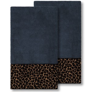 Linum Home Textiles 100% Turkish Cotton SPOTS Embellished Towel Set - 1 of 2