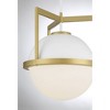 Savoy House Carlysle 1 - Light Pendant in  White/Warm Brass - 4 of 4