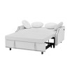 Convertible Sofa Bed, Pull Out Sofa Bed with 3 Levels Adjustable Backrest, Convertible Guest Sofa Bed for Living Room Small Apartment Bedroom - 4 of 4