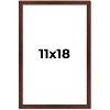 PosterPalooza | Classic Modern Brown Picture Frame - UV Acrylic, Foam Board Backing, Hanging Hardware - 2 of 4