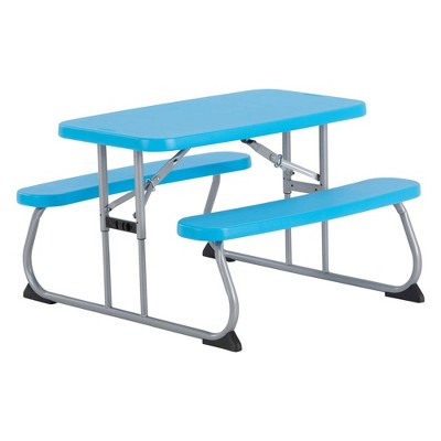 Kids Rectangle Patio Picnic Table Blue - Lifetime