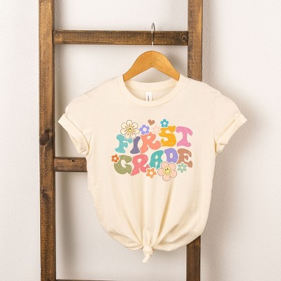 The Juniper Shop First Grade Flowers Girls' Short Sleeve Tee