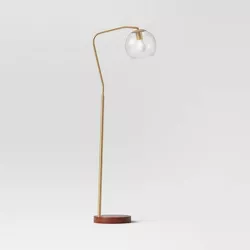 Madrot Glass Globe Floor Lamp Brass  - Project 62™