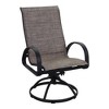 Courtyard Casual Santa Fe Aluminum Sling Swivel Rocker  Set of 2 - 4 of 4