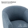 Vicenza Contemporary Wooden Upholstered Polyester Accent Barrel  Chair with Metal Legs for Bedroom and Living Room | Karat Home - 3 of 4