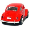 KiNSMART - 1967 Volkswagen Classic Beetle 5 Inch 1:32 Scale Die Cast Metal Model Toy (Red) - 4 of 4