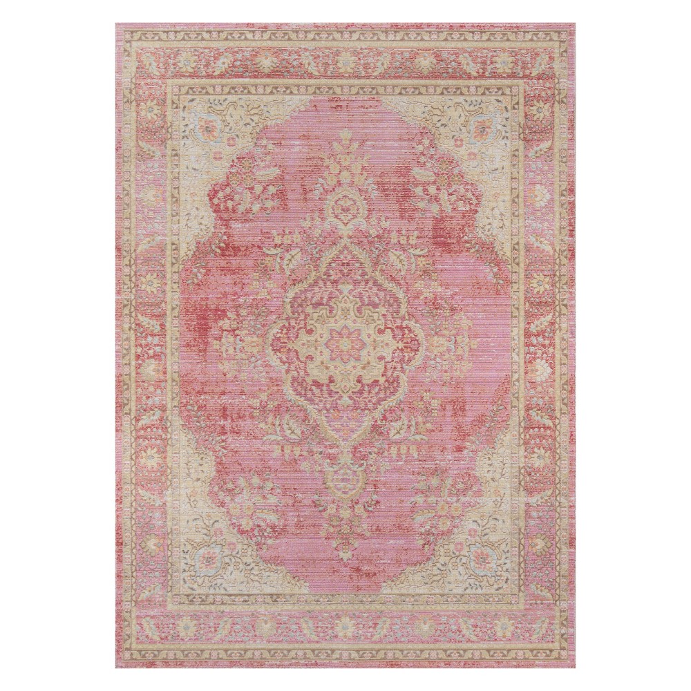 Momeni Isabella Polyester Machine Made Pink Area Rug 7'10" X 10'6"