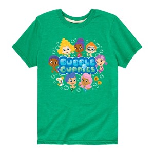 Boys' - Nickelodeon - Bubble Guppies Character Group Short Sleeve Graphic T-Shirt - 1 of 4