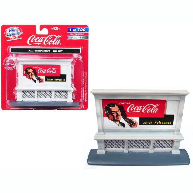 Outdoor Billboard "Coca Cola" for 1/87 (HO) Scale Models by Classic Metal Works, 1 of 4