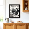 HomeRoots Faith Family Farming Rooster Black Framed Wall Art - 2 of 4